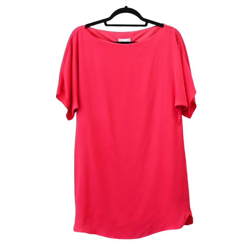 Milly Rose Pink Stretch Silk Blend Dolman Mini Dress Size P / XS